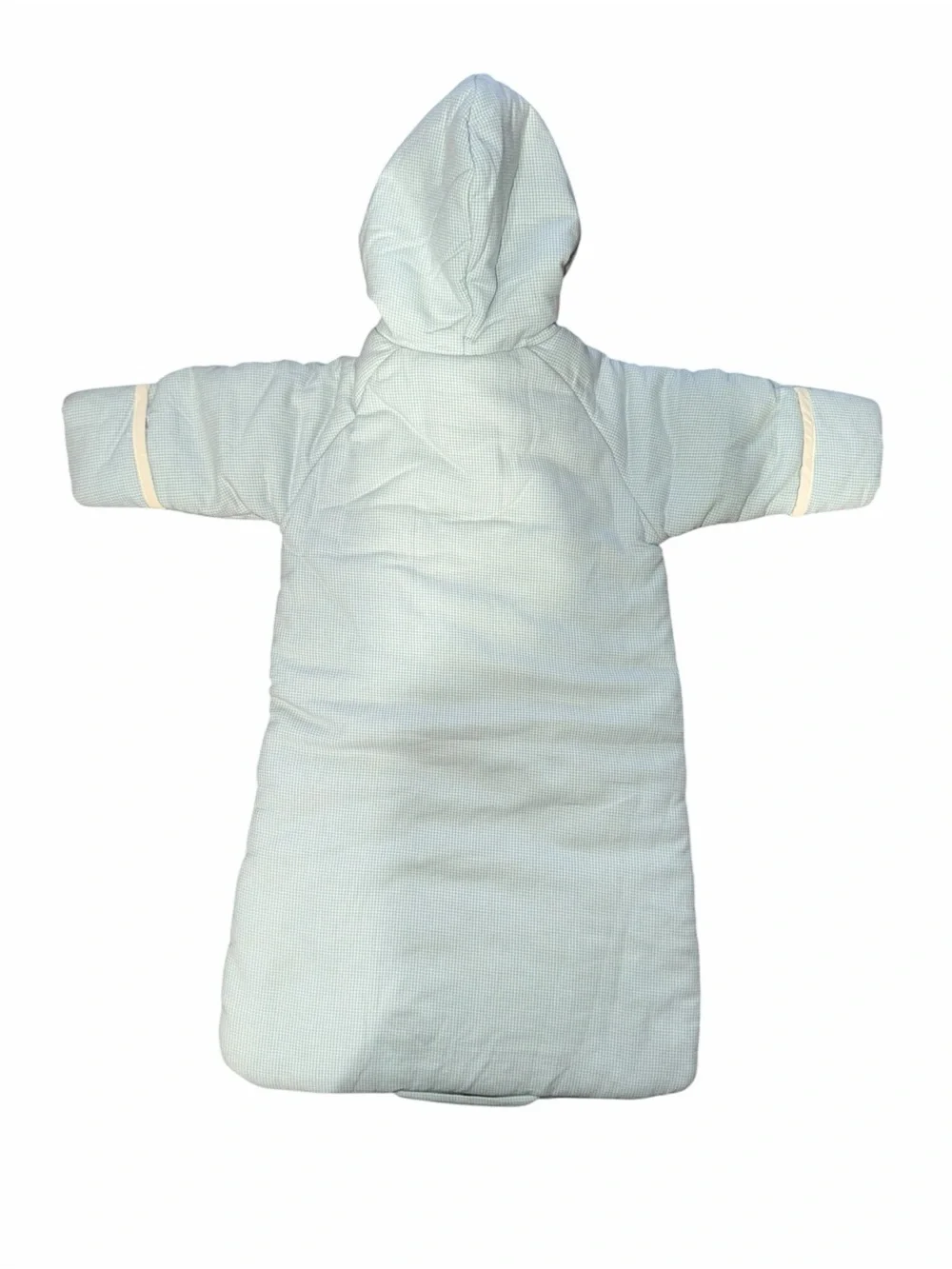Ralph Lauren vintage blue and white winter bunting suit, newborn-6 months